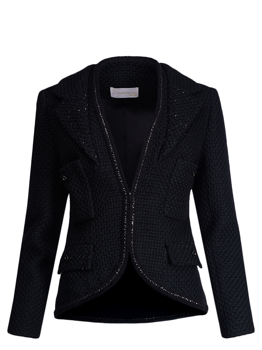 Жакет твидовый от Speranza Couture с отделкой бисером