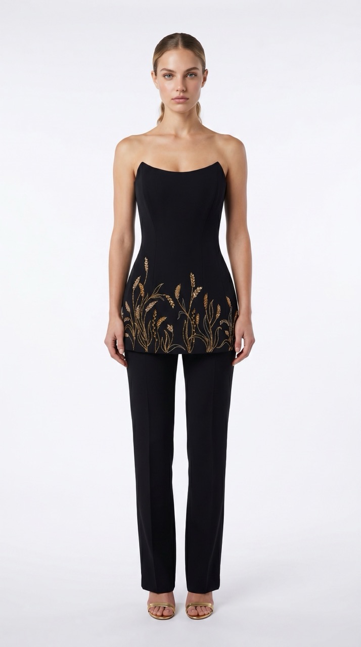 Платье-корсет от Speranza Couture с вышивкой ручной работы 