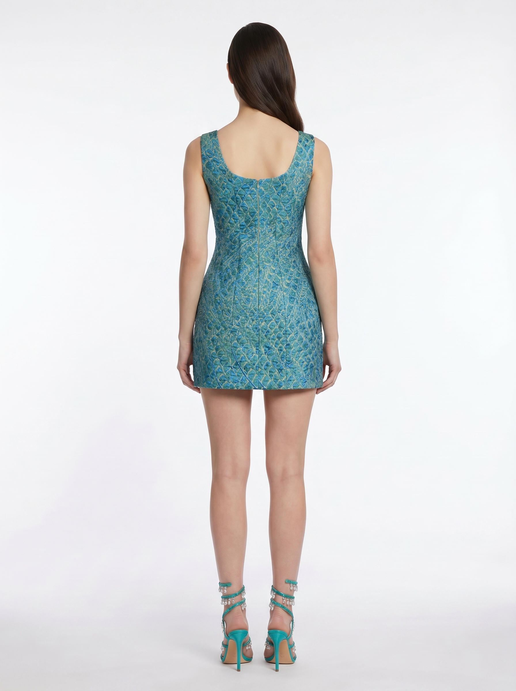 Платье мини от Speranza Couture из жаккарда 