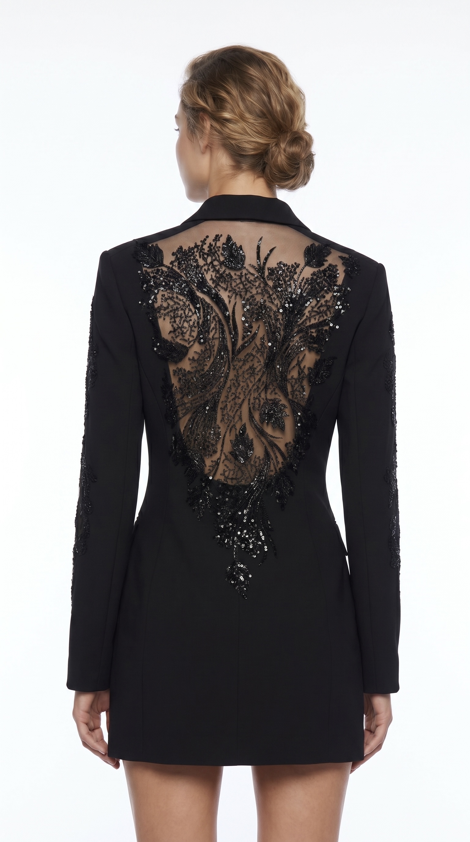 Платье-пиджак от Speranza Couture с кружевными элементами