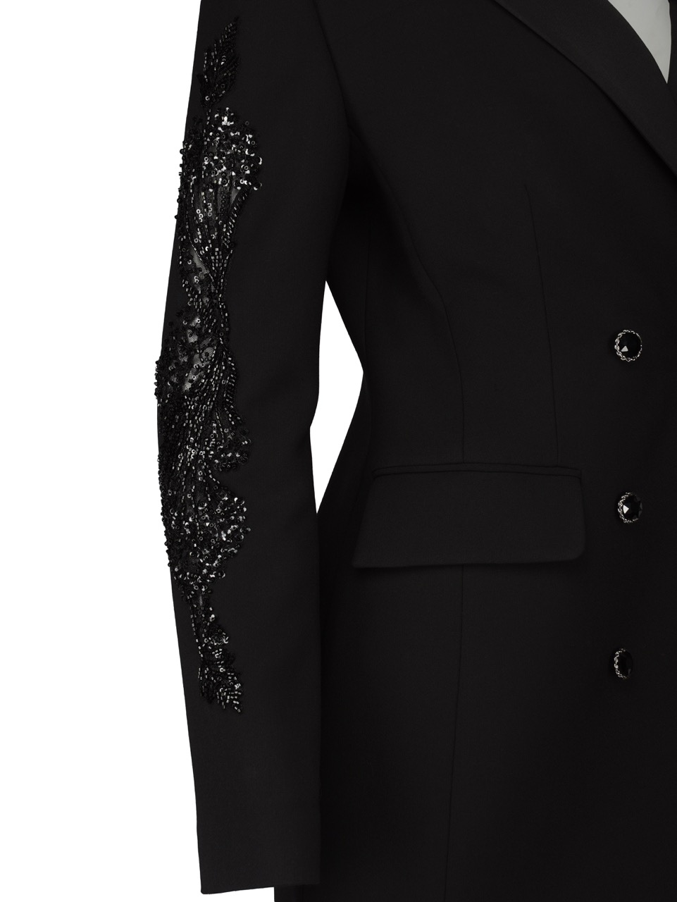 Платье-пиджак от Speranza Couture с кружевными элементами